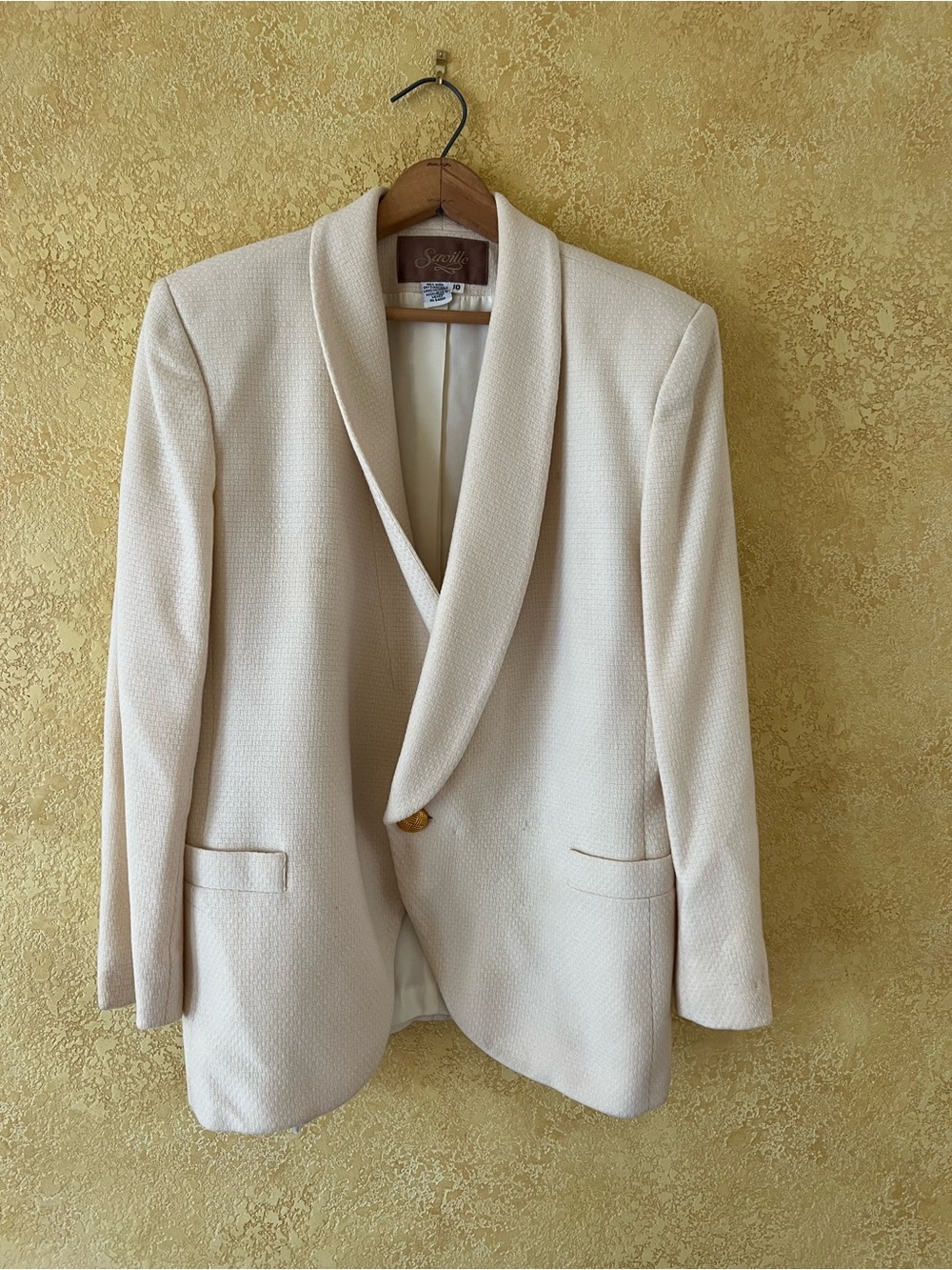 Scully Cream Shawl Collar Blazer